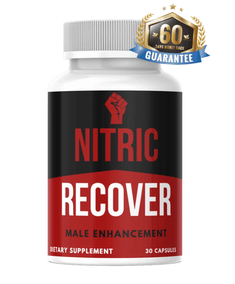 Nutric Recover - Premium Male Vitality Supplement Bottle | Supports Energy, Stamina, and Performance | Natural Ingredients Formula