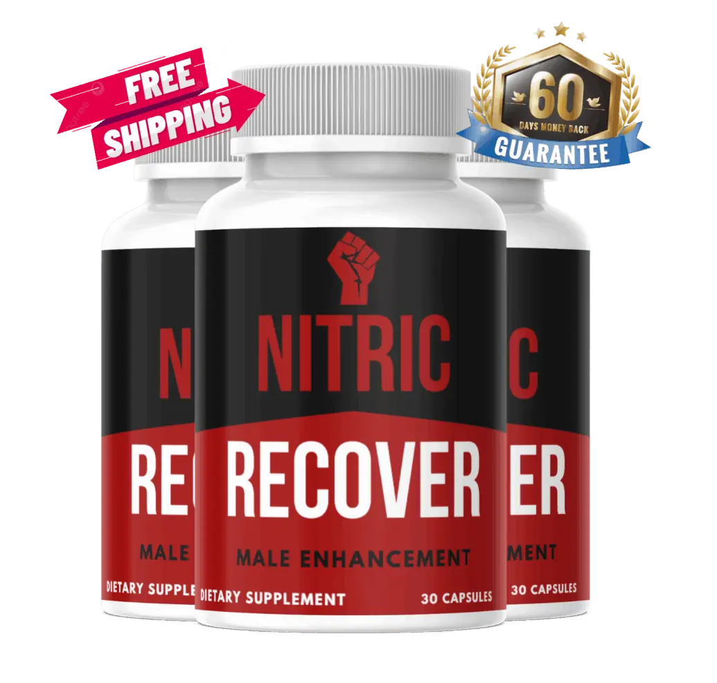 Nutric Recover - Premium Male Vitality Supplement Bottle | Supports Energy, Stamina, and Performance Natural Ingredients Formula